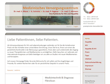 Tablet Screenshot of hepatitis-duesseldorf.com